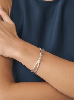 Zilverkleurig - Armband met glinsterend detail