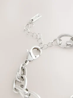 Zilverkleurig - Double Link Chunky Chain Bracelet
