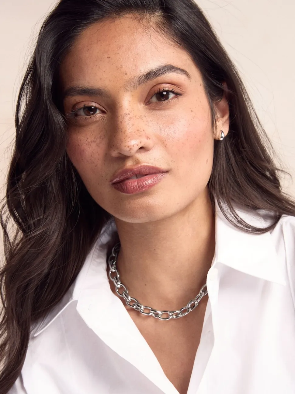 Zilverkleurig - Double Link Chunky Chain Necklace