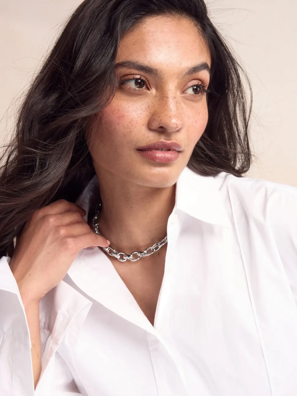 Zilverkleurig - Double Link Chunky Chain Necklace