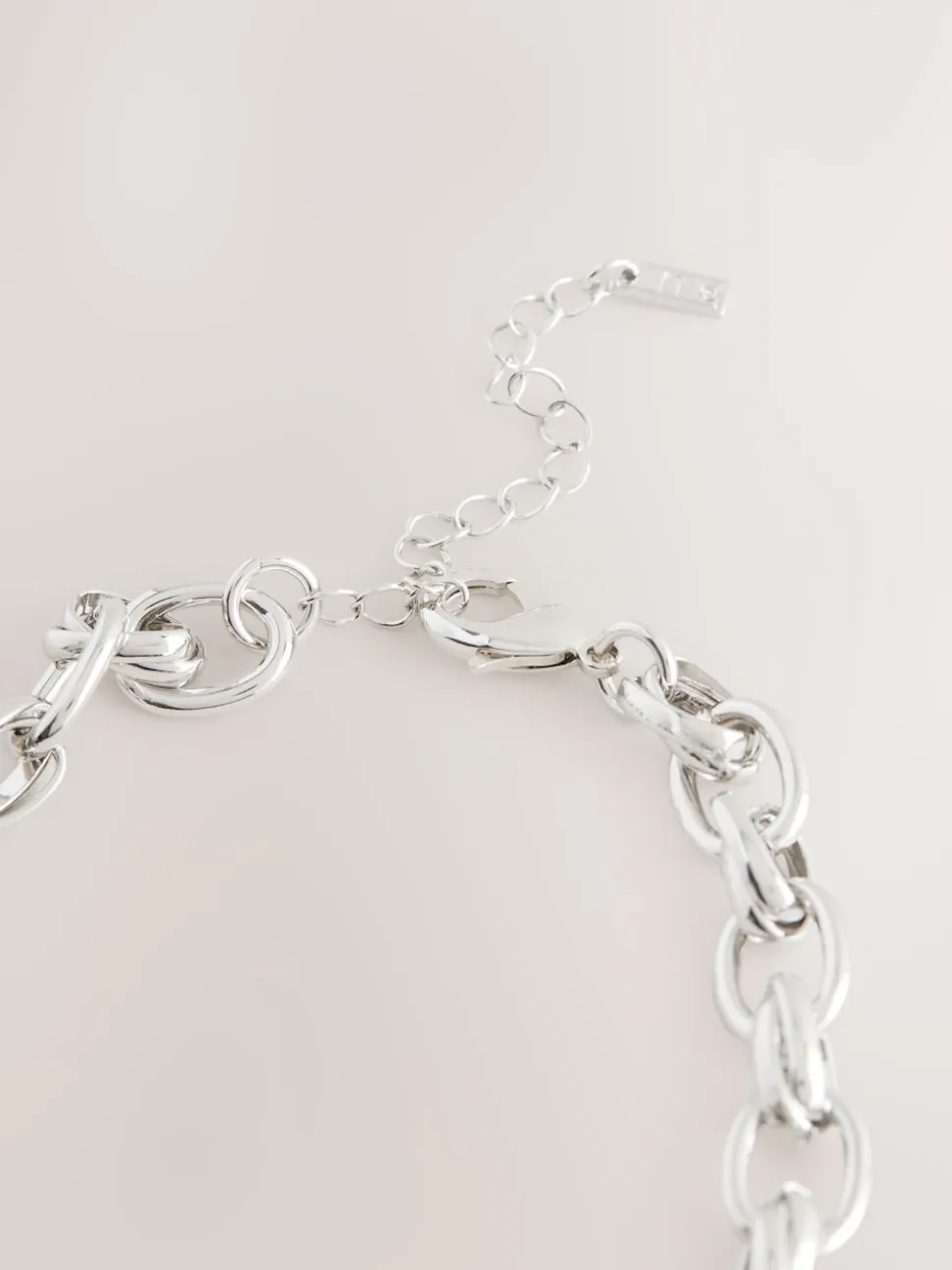 Zilverkleurig - Double Link Chunky Chain Necklace