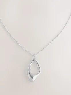 Zilverkleurig - Long Pendant Necklace