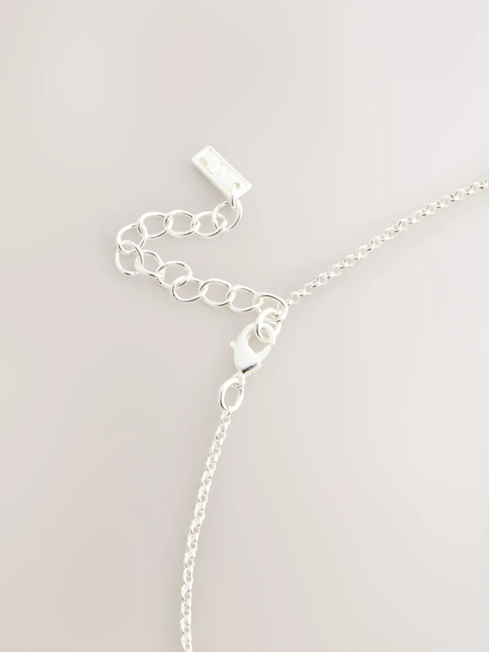 Zilverkleurig - Open Circle Drop Long Necklace