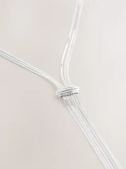Zilverkleurig - Slinky Chain Y Profile Necklace