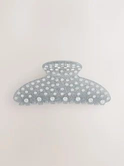 Zilverkleurig - Sparkle Claw Clip