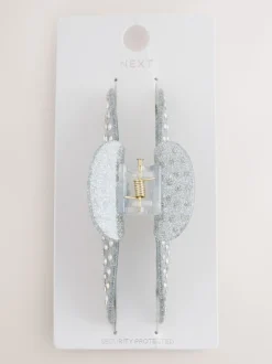 Zilverkleurig - Sparkle Claw Clip