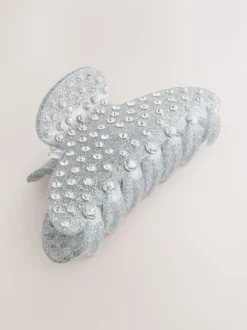 Zilverkleurig - Sparkle Claw Clip