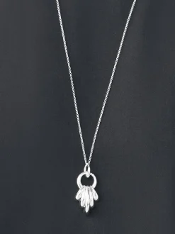 Zilverkleurig - Stacked Hoop Pendant Necklace