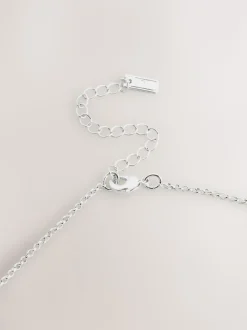 Zilverkleurig - Stacked Hoop Pendant Necklace