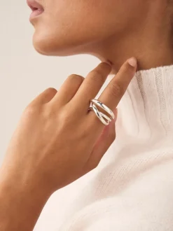 Zilverkleurig - Stacked Ring