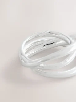 Zilverkleurig - Stacked Ring