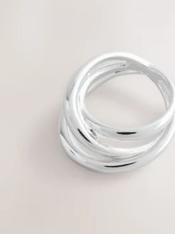 Zilverkleurig - Stacked Ring