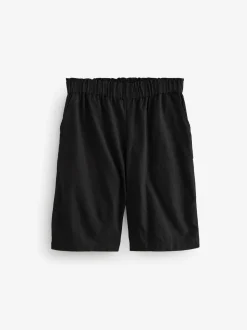 Zwart - 100% katoenen Bermuda-shorts