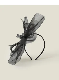 Zwart - Accessorize Mini Mia Crin Fascinator