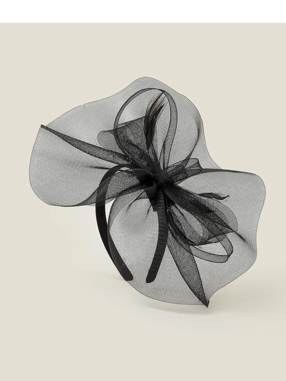 Zwart - Accessorize Mini Mia Crin Fascinator