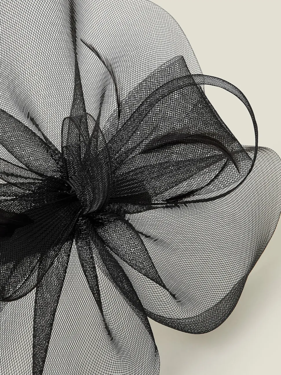 Zwart - Accessorize Mini Mia Crin Fascinator