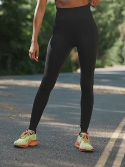 Zwart - Active Reflective Print Sports Leggings