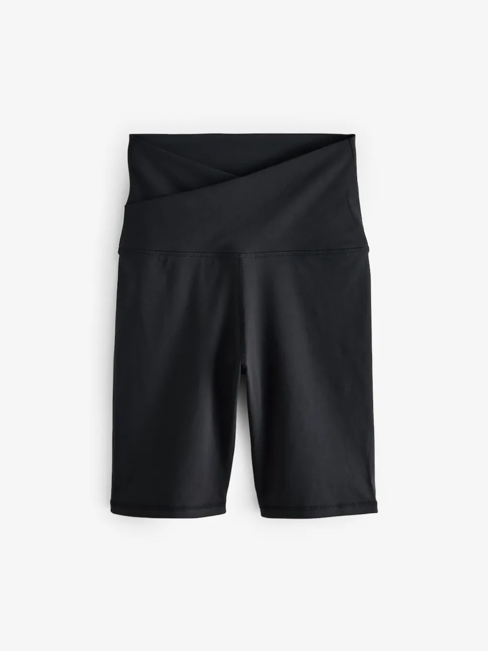 Zwart - Active Sports fietsshort met tailleoverslag