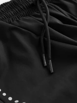 Zwart - Active Sports Hardloopshorts met jerseylagen en zakken