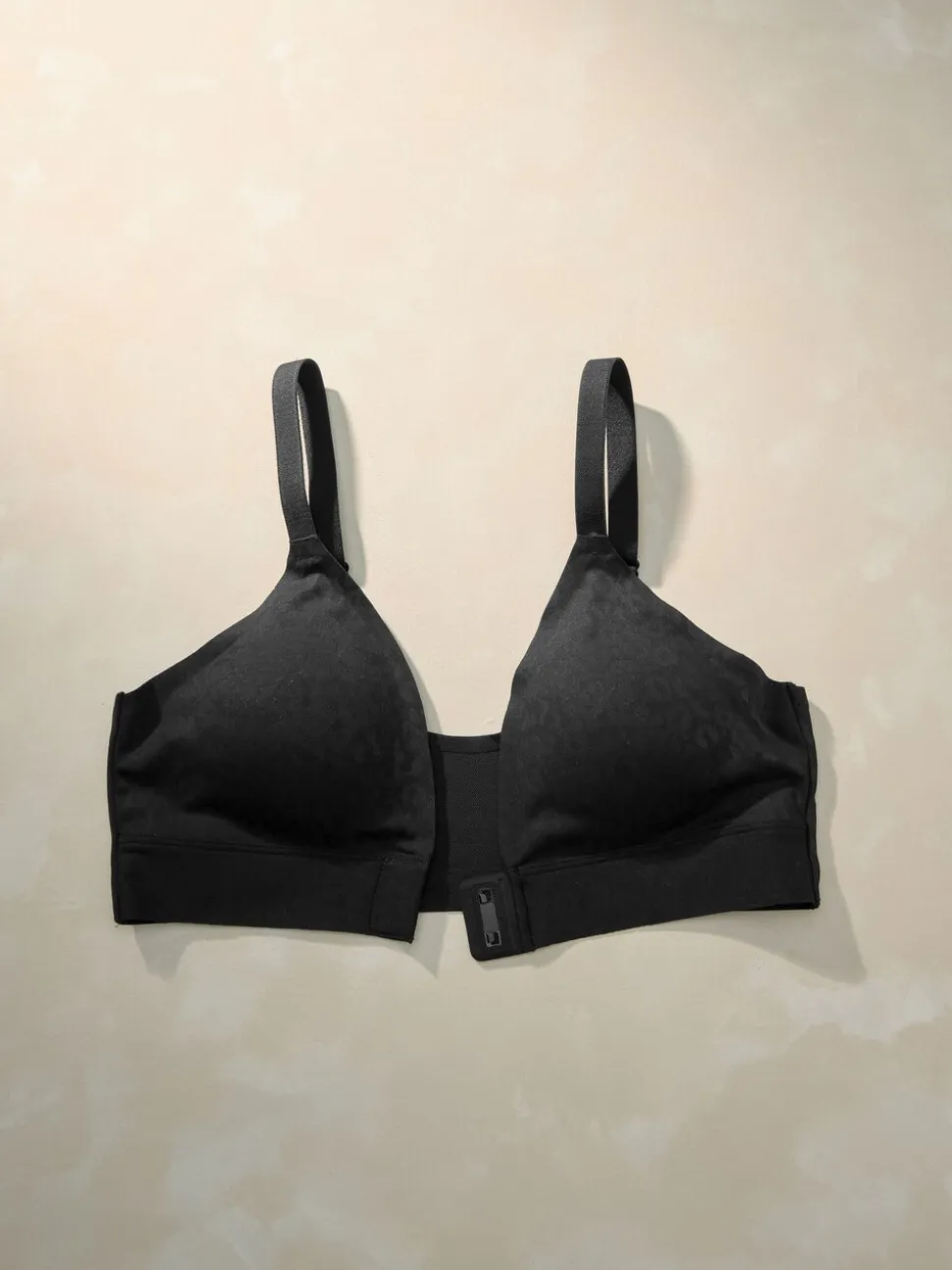 Zwart - Adaptive Animal Jaquard Bralette