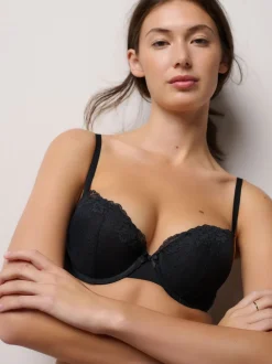 Zwart - A-DD push-up gevoerde balconettebeha