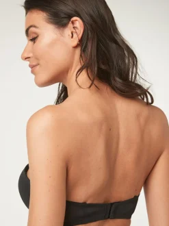 Zwart - A-DD strapless push-up beha met drievoudige boost
