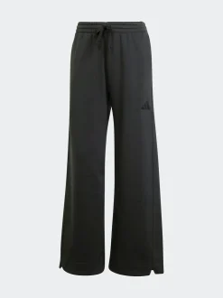 Zwart - adidas ALL SZN Fleece ruimvallende broek met wijde pijpen