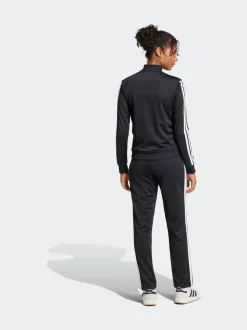 Zwart - adidas Essentials trainingspak met 3 strepen