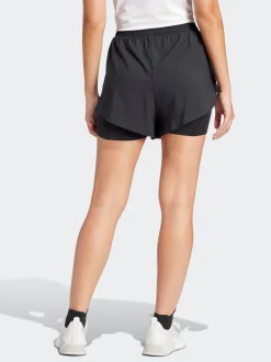 Zwart - Adidas 2-in-1 trainingsshort