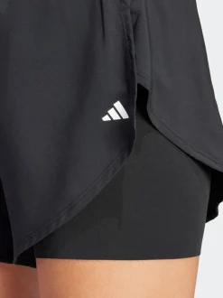 Zwart - Adidas 2-in-1 trainingsshort