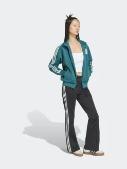 Zwart - adidas Originals BB Firebird Trackpant Flare Trousers