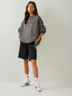 Zwart - adidas Originals 3-Stripes Jaquard Shorts