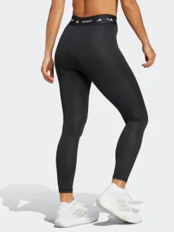 Zwart - adidas TECHFIT 7/8 High Rise Leggings