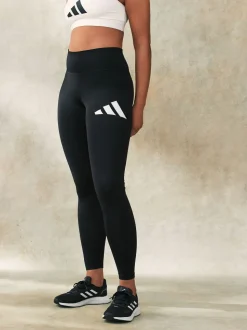 Zwart - adidas Train Essential lange legging met groot logo