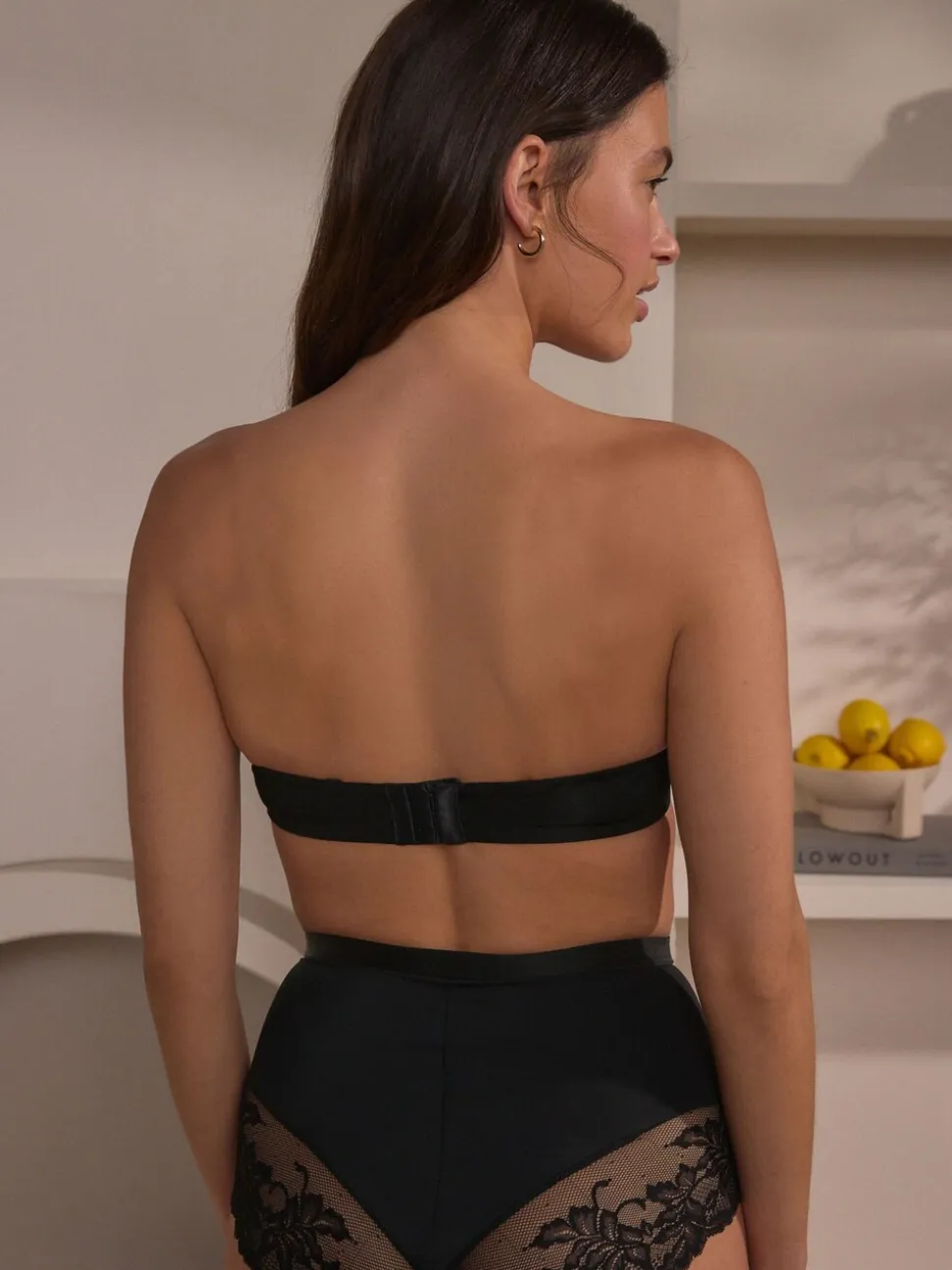Zwart - A-E push-up multiway beha zonder bandjes