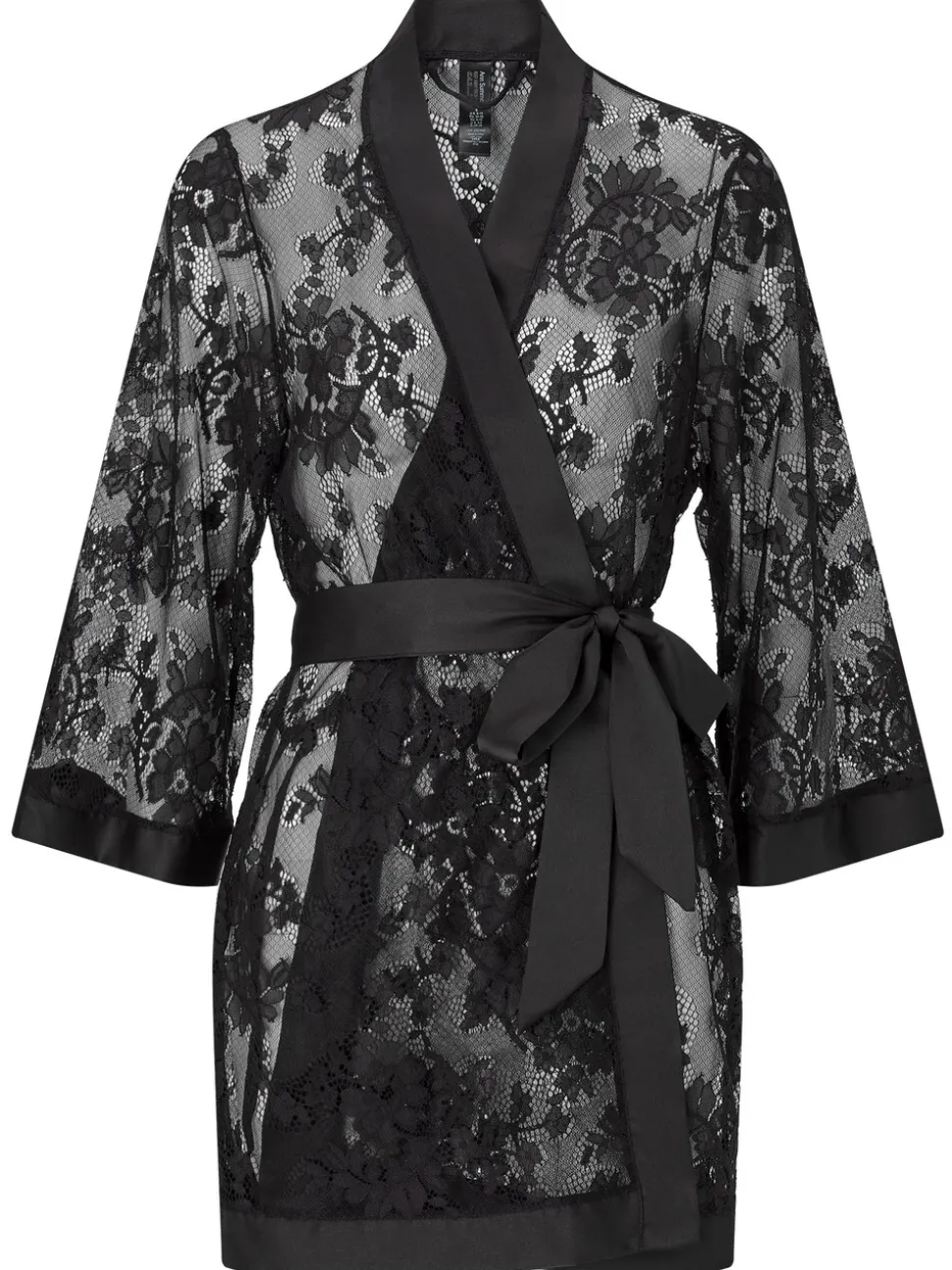 Zwart - Ann Summers The Dark Hours kamerjas