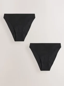 Zwart - Anti-lek slipjes set van 2