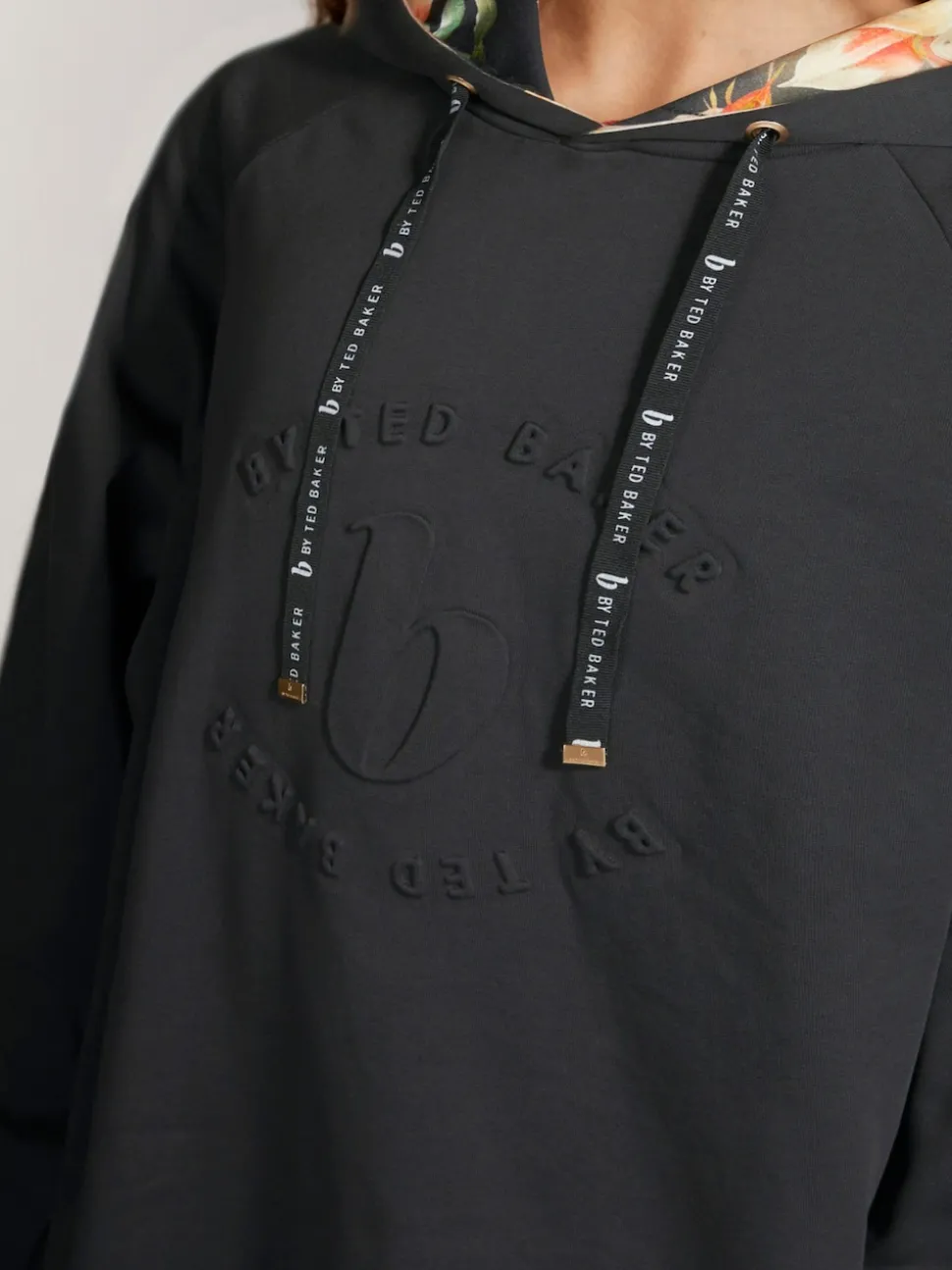 Zwart - B by Ted Baker Longline Hoodie
