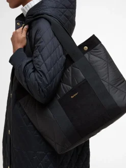 Zwart - Barbour® Healy gewatteerde shoppertas
