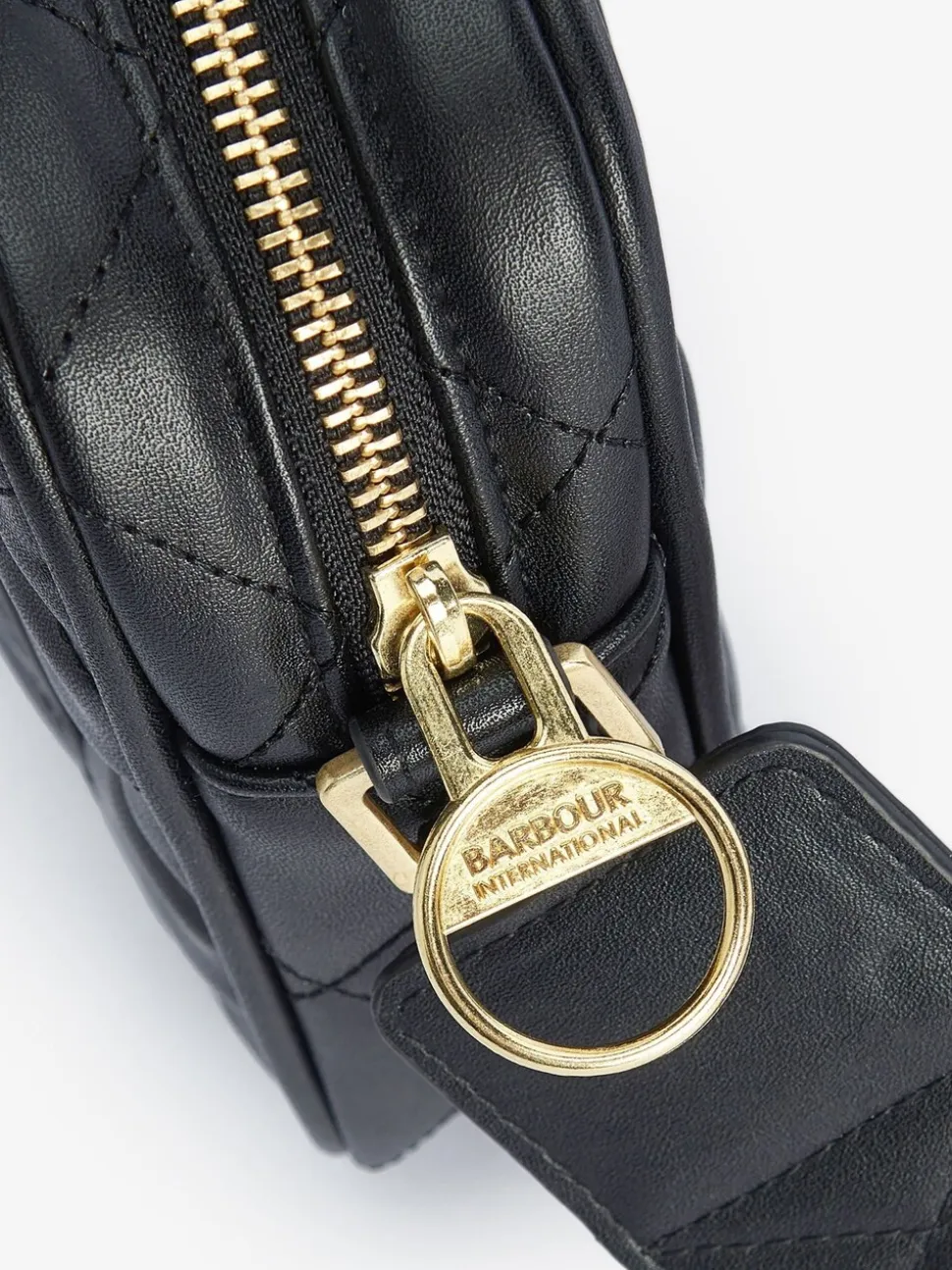 Zwart - Barbour® International gewatteerde Sloane crossbodytas