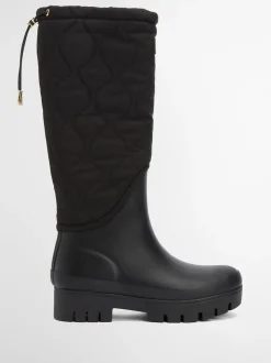 Zwart - Barbour® Marnie Quilted Tall Wellington Boots