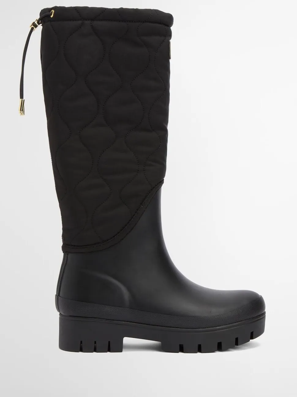 Zwart - Barbour® Marnie Quilted Tall Wellington Boots