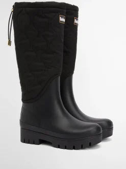 Zwart - Barbour® Marnie Quilted Tall Wellington Boots