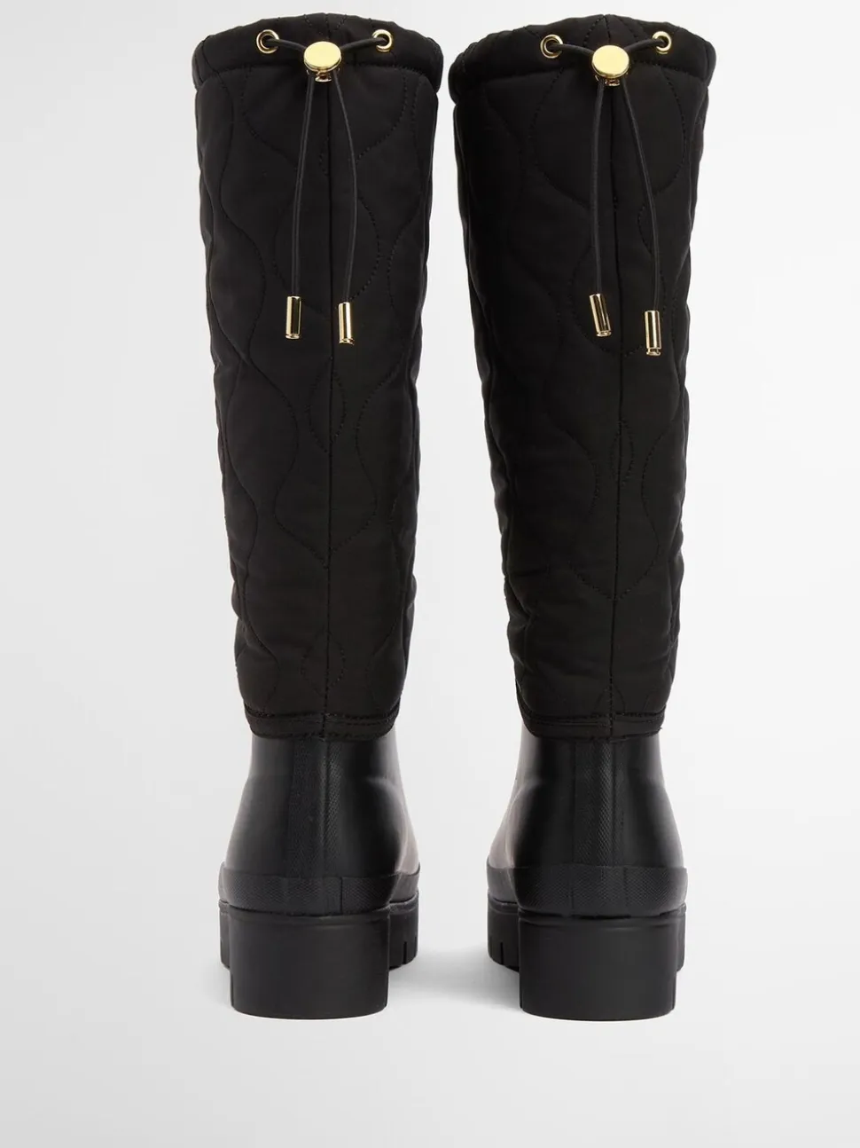 Zwart - Barbour® Marnie Quilted Tall Wellington Boots