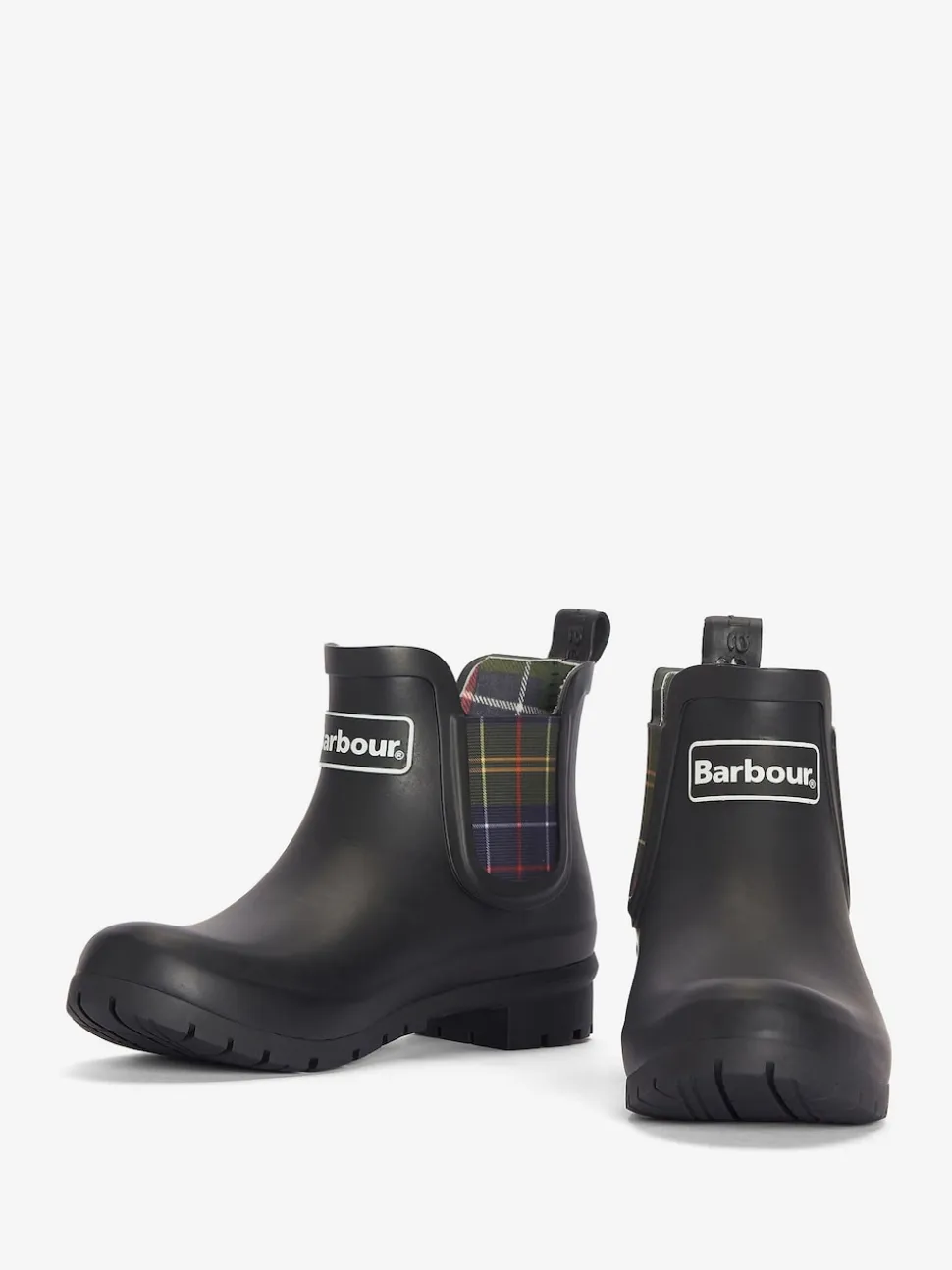 Zwart - Barbour® Tartan Check Kingham Chelsea Wellington Boots