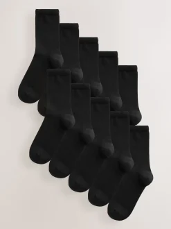 Zwart - Basic Ankle Socks 10 Pack