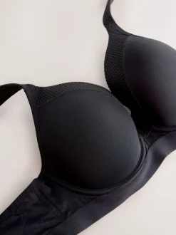 Zwart - B-G High Impact Dry Tech Full Cup Wired Sports Bras 2 Pack