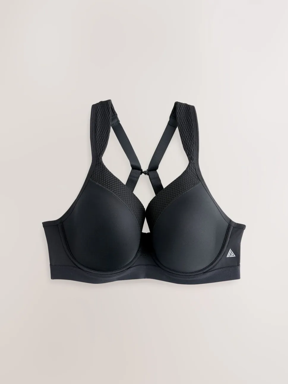 Zwart - B-G High Impact Dry Tech Full Cup Wired Sports Bras 2 Pack