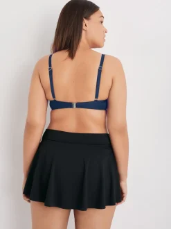 Zwart - Bikinislip met rokje