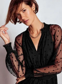 Zwart - Boden Lucille Tulle Midi Dress
